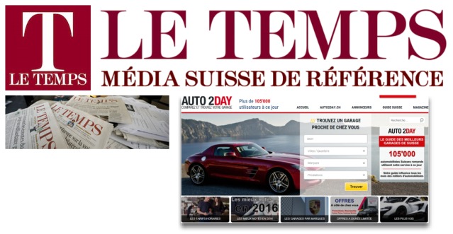 journal le temps.ch auto2day.ch