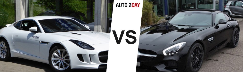 mercedes amg gt vs jaguar f type 2016