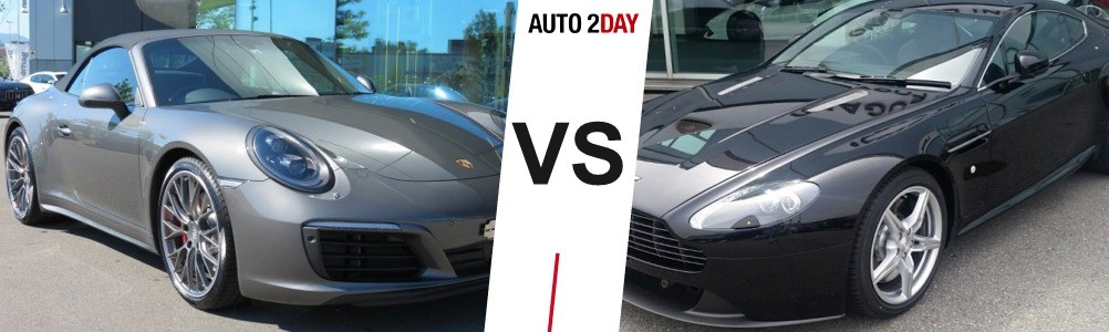 porsche 911 carrera 4 2016 vs aston martin v8 vantage 2015