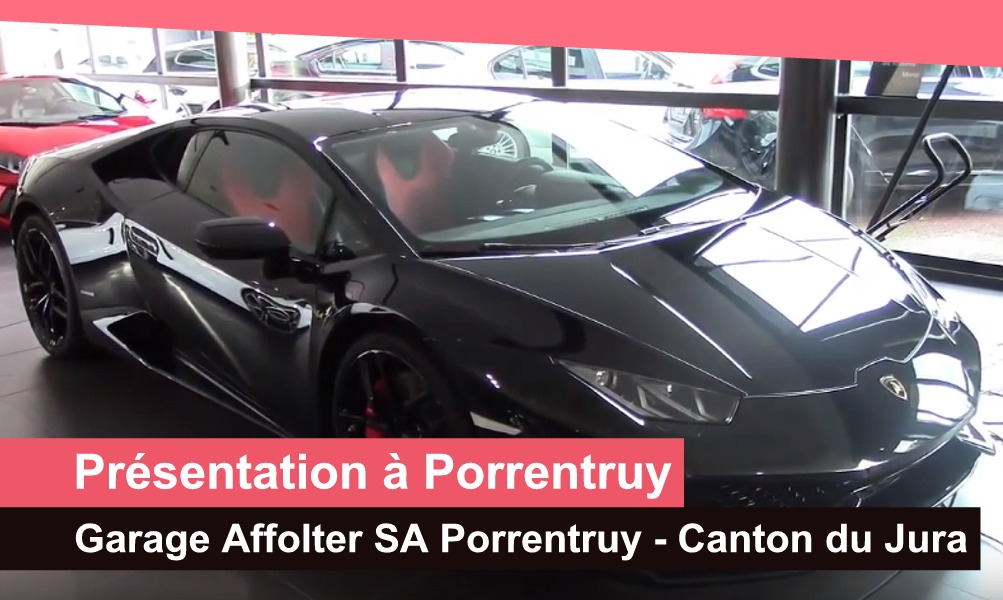 video garage affolter lamborghini porrentruy jura