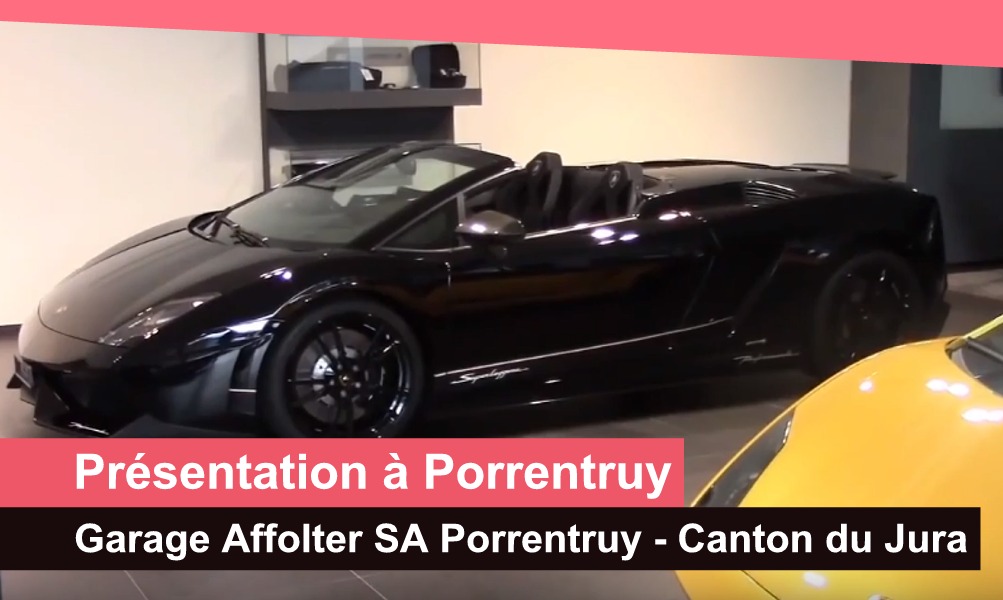 presentation video garage affolter lamborghini jura