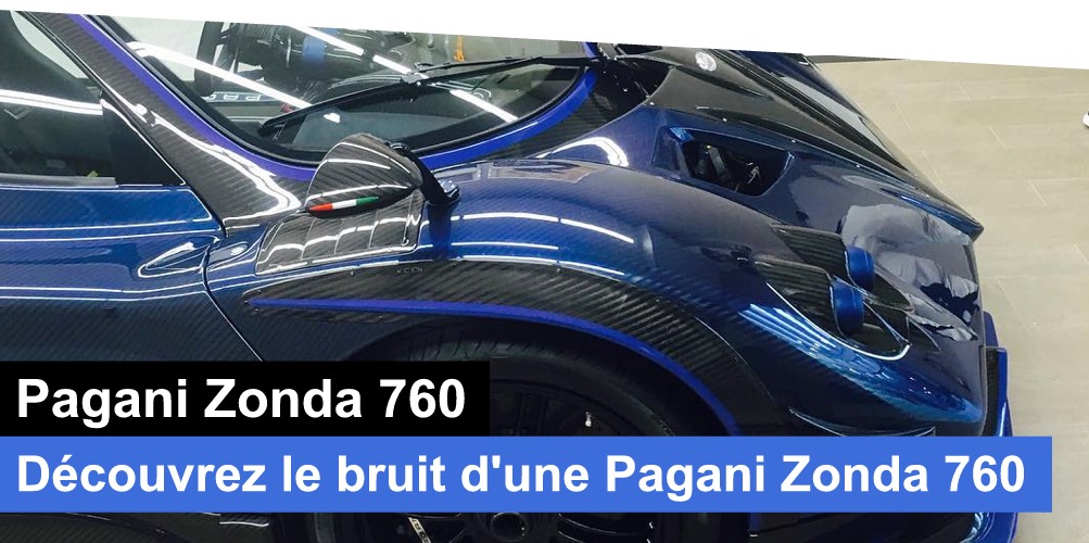 sonorite moteur pagani zonda 760 bleu