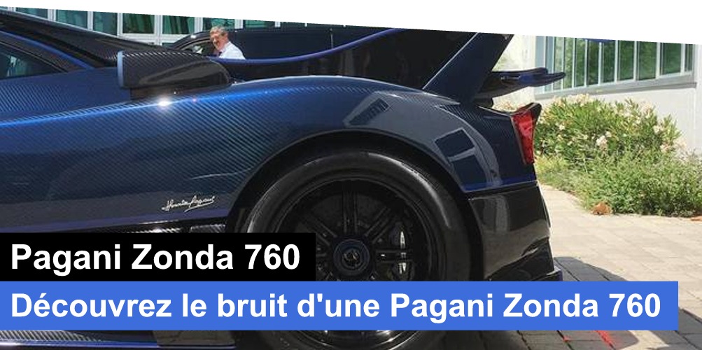 pagani zonda 760 bleu arriere