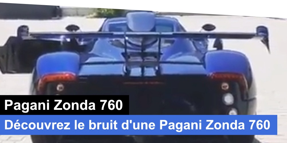 son pagani zonda 760 bleu