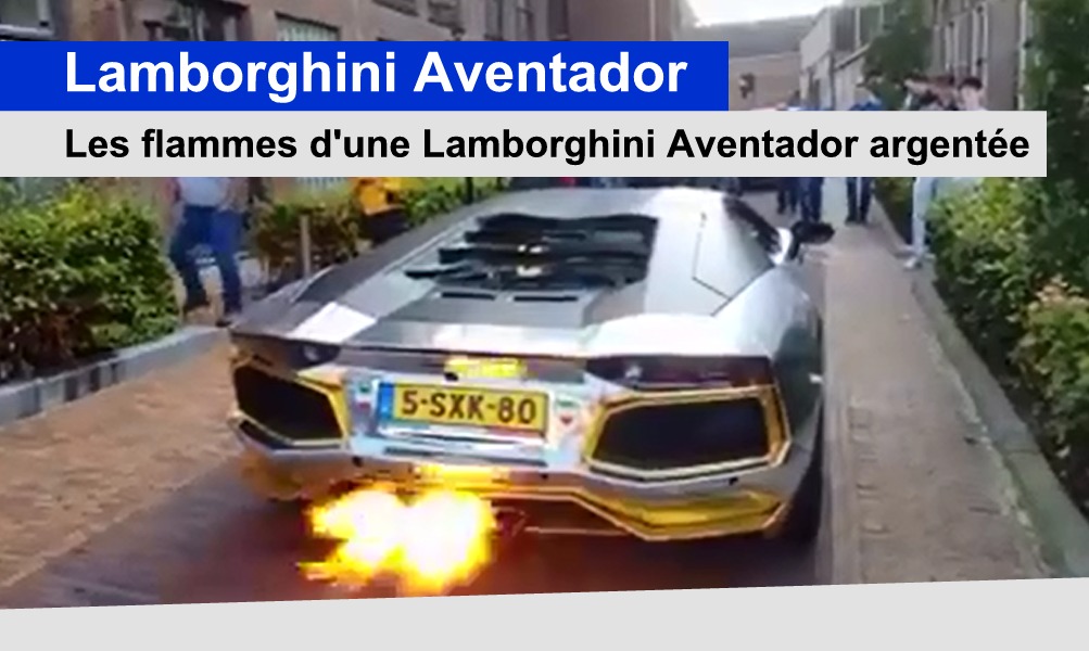 flamme lamborghini aventador